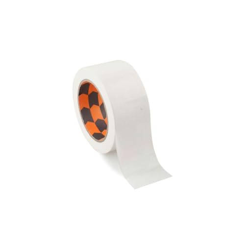 PRENDELUZ Cinta americana blanca 50mm x 25m adhesiva multiusos de tela reforzada 3 capas cortable con la mano