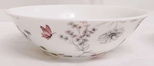 Rainbow Decors Secret Garden Bowl Fine Bone China Flowers Butterflies and Bees Hand Decorated in UK