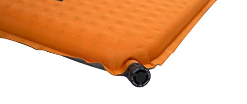 TETON Sports Cojín de Asiento de Acampada; Asiento de Estadio; Silla de Oficina; Almohadilla de Coche; Inflable, Naranja, 40 x 12 x 1.5 Pulgadas