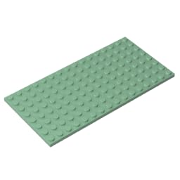 92438 Foundation Plate Plate 8x16 5Pieces GDS-529 Compatible with Lego Building Blocks Color:light blue gray — image 1