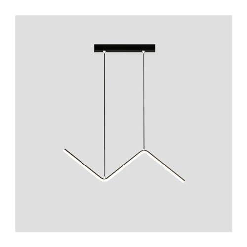 Suspension LED haut de gamme noire au design tubulaire épuré pour décoration intérieure CFWSHJ