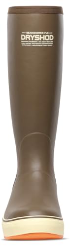 Dryshod Seamonster FLX Premium Rubber Fishing Boot | Gusset | Waterproof | Non-Slip | Brown4