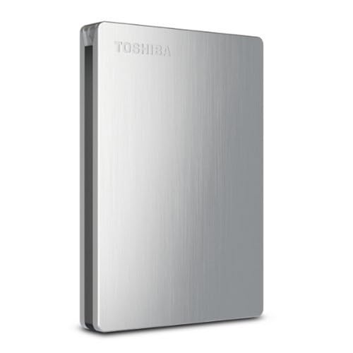 Disque dur externe Toshiba Canvio Slim II Mac 500 Go Argent USB 3.0 HDD portable