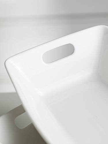 Yhosseun 1.5 Quarts Serving Bowl With Handles Set Rectangle Serving Platter Porcelain Bowl Set, 2 Pack White #TOP3