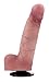 Fort Troff Sila-Bone Dildo - Realistic Silicone Dong Adult Toys - Portable Penis Toy & Anal Training Dildos - Intimate Adult Sex Toys for Men & Couples - 8.25 Inches