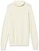 Amazon Essentials Men's 100% Cotton Rib Knit Turtleneck Sweater, Ivory, Small