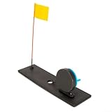 Portable Ice Fishing Rod Tip Up with Flag Marker Pole Indicator, Foldable Ice Fishing Indicator for Ice Fishing Lovers, Blue ABS Fishing Tip Up with Orange