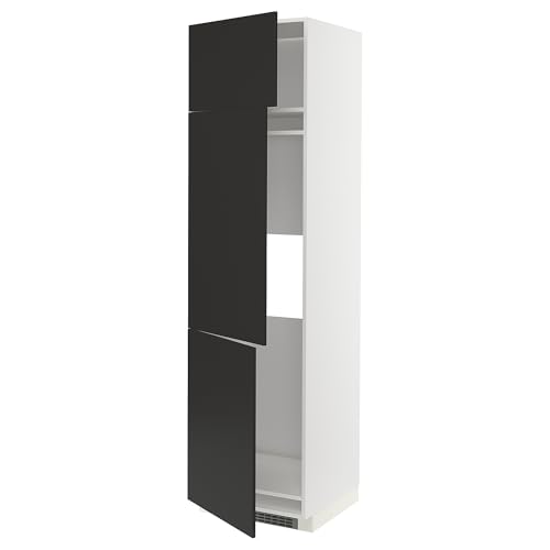 ProTuning METOD High Cab f frigorífico/congelador con 3 puertas, blanco/Nickebo antracita mate, 60 x 60 x 220 cm
