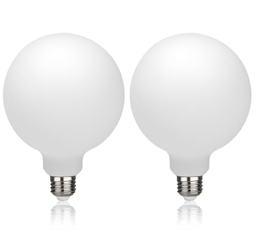 Image of G40 LED Globe Light Bulbs, E26 Base, Neutral White 4000K, 2 Pack