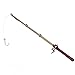 Agatige Dollhouse Fishing Rod, 1:12 Retro Vivid Miniature Fishing Rod Decor for Above 3 Years Old