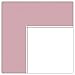 18x18 Soft Pink / Seashell Custom Mat for Picture Frame with 14x14 opening size (Mat Only, Frame NOT Included)
