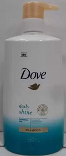 Dove DAILY SHINE SHAMPOO WITH MICRO MOISTURE SERUM FOR NORMAL HAIR 680 ML (IMPORTED) Men & Women (680 ml)