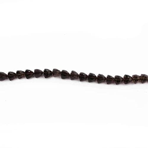 Quartz fumé trillion perles briolettes 7mm 8mm fil 8 pouces création bijoux SB1838