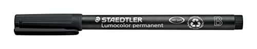 STAEDTLER 314-9 Lumocolor Bold Permanent Universal Pen B Pack of 10 Black 314-9 VE