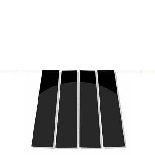 Postes de pilar de ventana con acabado negro pulido espejo para Ford F150 2004-2014