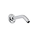 Rohl 1440/6IB ROHL 6 9/16^ LENGTH 1/2^M X 1/2^M NPT WALL MOUNTED SHOWER ARM OUTLET IN INCA BRASS WITH TRADITIONAL STYLE ROS0012 ADJUSTABLE SLIDING ESCUTCHEON