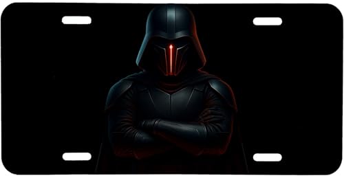 Unique Exclusive Designer Metal License Plate for Dark Vader Fans Decorative Plate Decorative Tablet Style-J0R-22
