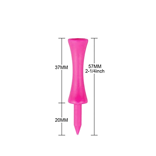Zivisk-tee-de-Golf-Plastico-100-Piezas-Rosa-57mm