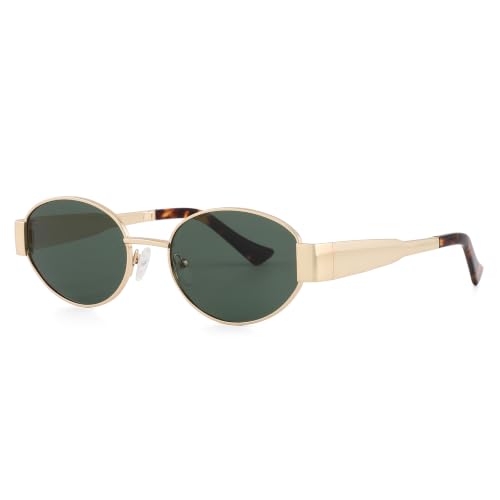 MAYSUNGLASS Trendy Oval Sunglasses for Women Small Polarized Designer — view 2