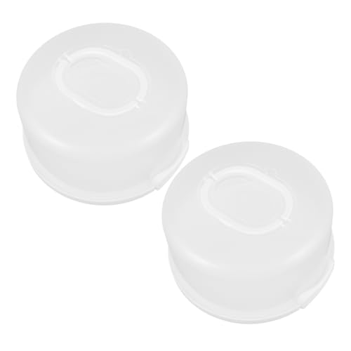 FUNOMOCYA 2 Piezas Party Cake Carrier taper para pasteles tortenkarton Ahorrador PP Transparent