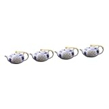 Théière de salon de thé - large application, cette théière en porcelaine convient à la maison, au bureau, au salon de thé, au restaurant, à l'hôtel, etc. théières pour le thé