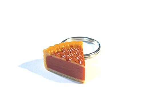 Pecan Pie Slice Keychain - Tiny Food Jewelry #TOP3