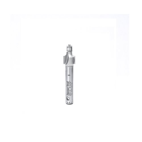 Amana Tool MR0110 Eckrundung mit Mini 3/16 Kugellagerführung 3/8 Zoll Durchmesser, 3/32 Zoll Radius, 1/4 Zoll Schaft, Hartmetallbestückter Oberfräsen-Bit Cover