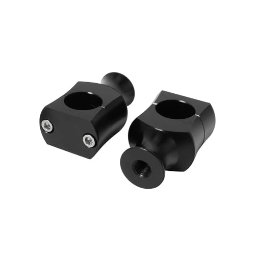 Rehausseurs de guidon de moto 22mm et 25mm noirs et chromés pour Springer