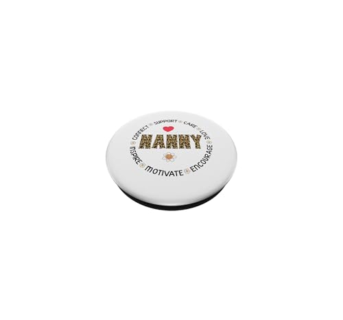 Leopard Nanny Child Care Appreciation Week Back to School PopSockets Adhesive PopGrip