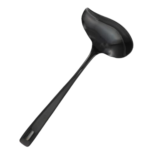 TOGEVAL Mestolo per Sugo in Acciaio Inox Beccuccio, Cucchiaio lungo Minestra, Utensile da Cucina per Caffetteria e Ristoranti