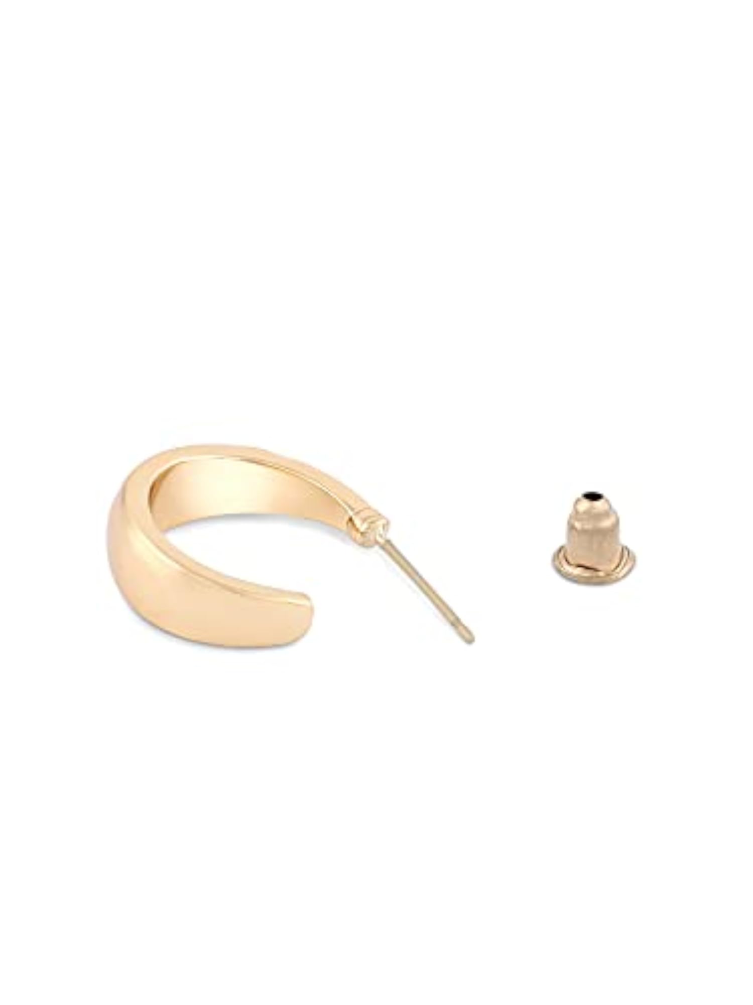 Contemporary Studs & Semi-Hoop Earrings Set