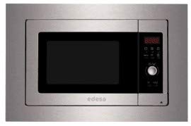 Edesa EMW-2320-I X - Microondas (Integrado, Microondas con grill, 23 L, 800 W, Giratorio, Tocar, Acero inoxidable)