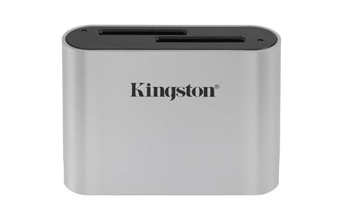 Kingston Workflow Lector de tarjetas SD USB 3.2 Gen1 Dual-Slot SDHC/SDXC UHS-II - WFS-SD