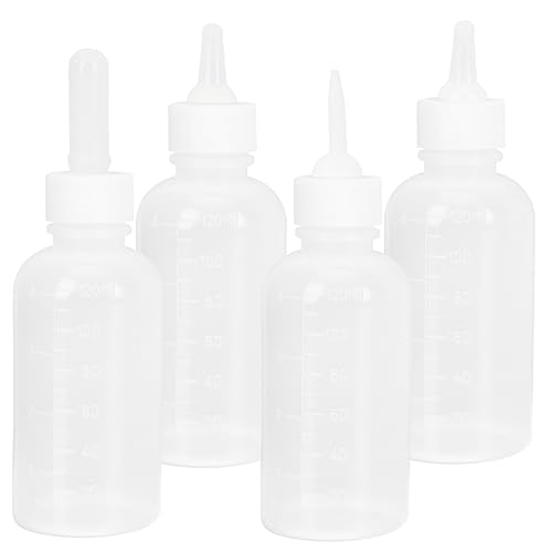 SUPVOX Pet Bottle Set 120ml Dog Cat Feeding Bottle Kitten for Puppy Kitten Reusable
