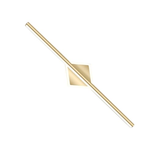 Applique miroir LED non éblouissante dorée pour salle de bain moderne en alliage chic
