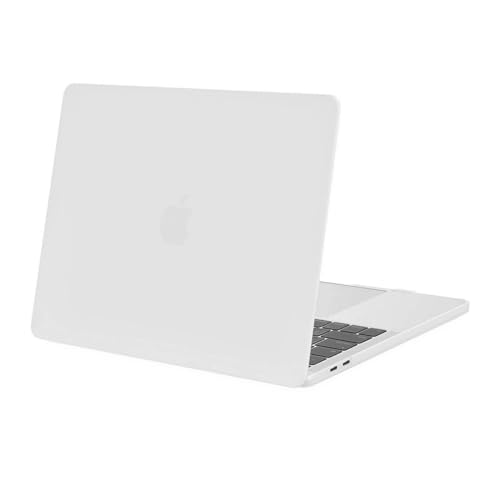 MOSISO Custodia Compatibile con MacBook Pro 13 Cover M2 M1 2025 2024 2023 2022-2016 A2338 A2289 A2251 A2159 A1989 A1706 A1708 con/senza Touch Bar, Case per MacBook Pro 13,3 Pollici, Bianco