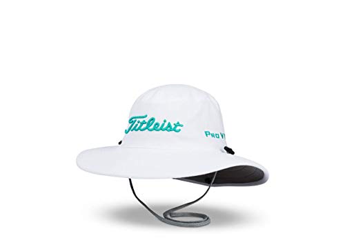 Titleist Men's Standard Tour Aussie Cap, White/Teal, One Size Fits All