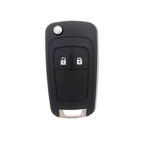 JZK 2 Tasten Ersatz Schlüsselanhänger Hülle Kompatibel für Opel Astra J Insignia A Meriva B Zafira C Mokka Autoschlüssel Cover Auto-Fernbedienung Schlüsselgehäuse