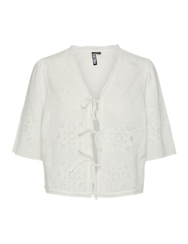 PIECES Pckori 2/4 Top BC haut manches mi-longues femme blanc cassé S