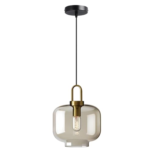 Suspension design industriel pour îlot de cuisine et salon lumineux