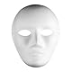 Ieron 10 Stück DIY-Masken aus weißem Papier, Maskenballmasken, Blankomasken aus Zellstoff zum Bemalen, bemalbare Papiermasken für Karneval/Cosplay/Halloween-Party, Masken für Frauen und Männer