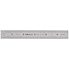 Mitutoyo 182-101, Steel Rule, 6 (4R), (1/8, 1/16, 1/32, 1/64), 3/64 Thick X 3/4 Wide, Satin Chrome Finish Tempered Stainless Steel, Clear