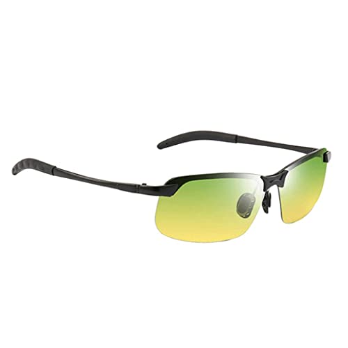 Polarized Photochromic Sunglasses for Men Women, TAC Lens UV Protection Driving Sports Glasses, Lightweight Metal Frame