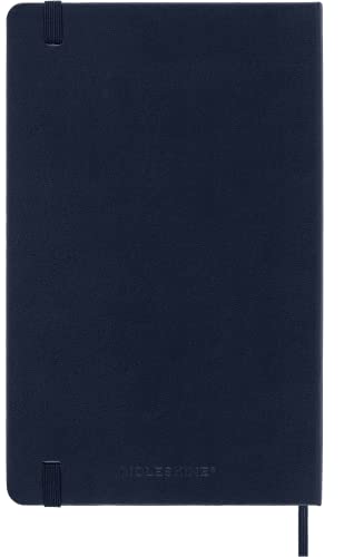 moleskine classic notebook hard cover large 534 x 82534 ruledlined sapphire blue 240 pages