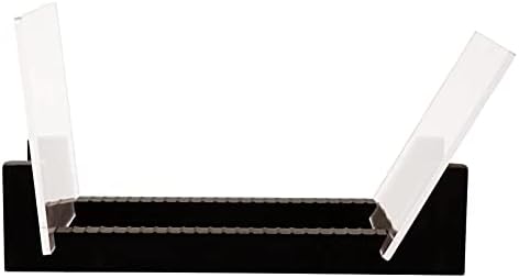 KAMAY Vinyl Record Storage -Vinyl LP Record Rack 13.7 Inches Long -Vinyl Record Holders (Black)