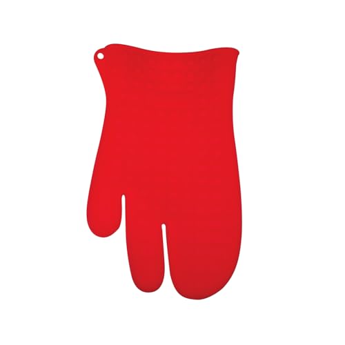 Silikomart | Mister Hot Ofenhandschuh aus Silikon, Farbe Rot, Maße 250 x 168 mm