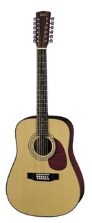 Cort Dreadnought Earth 70-12 Acoustic Guitar 12 String Solid Spruce Top Mahogany Back & Sides Matte Natural Finish