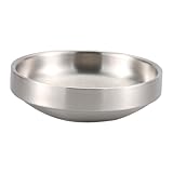 Assiette à épices – bords lisses, ne rayera ni vos mains ni la table, vaisselle en acier inoxydable