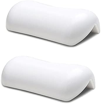 SPA Bath Pillow Non-Slip Bathtub Headrest Soft Waterproof Bath Pillows with Suction Cups Easy to Clean Bathroom Accessories 2pcs