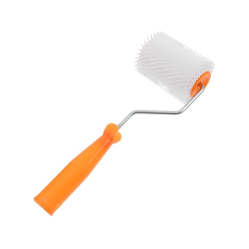 Operitacx Rullo Chiodato Autolivellante Per Massetto Punte Di Sfiato, Rullo Antischiuma Composito Per Pavimenti, Strumento Compatto e Durevole Per Finiture Lisce Professionali